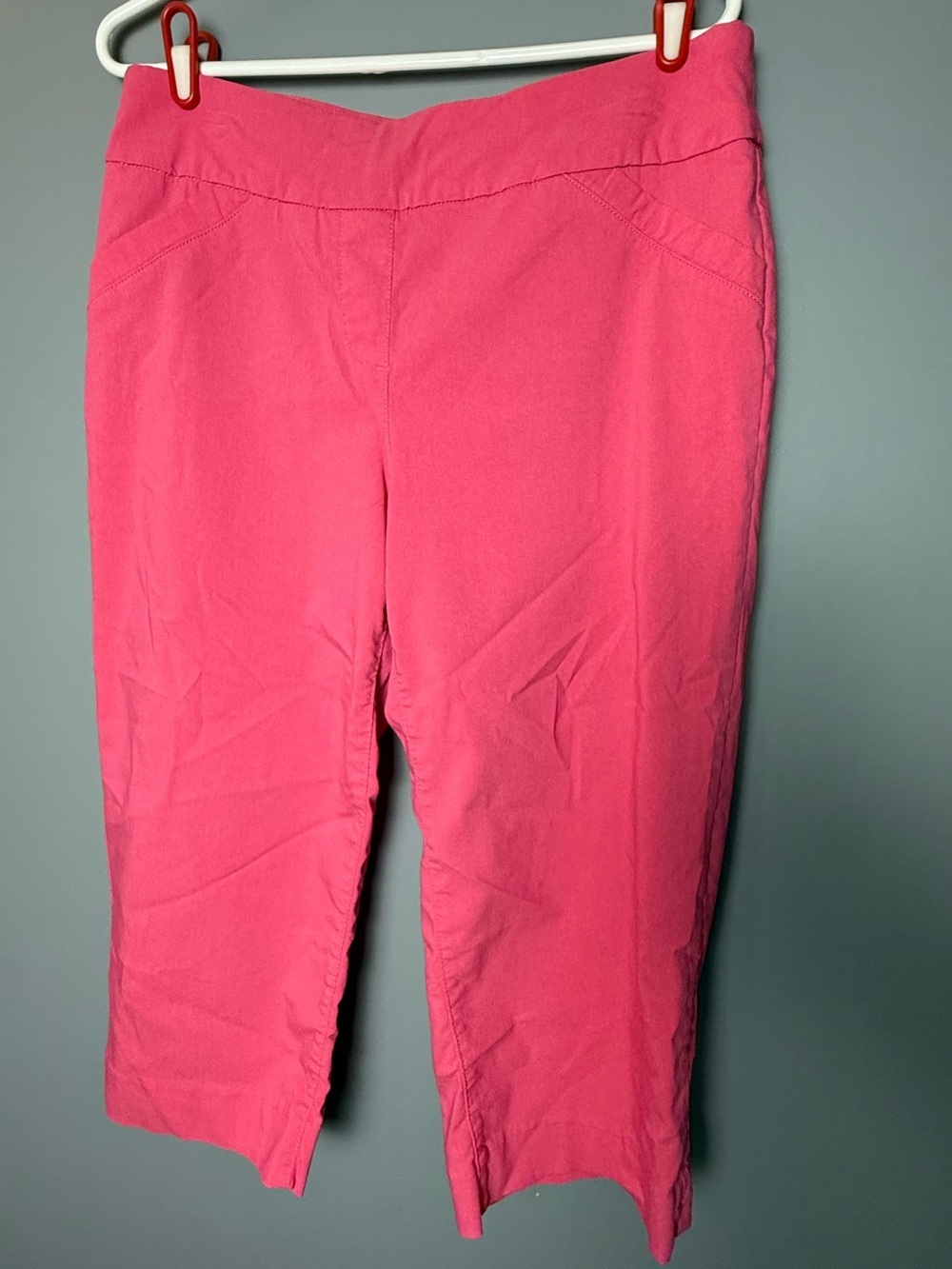 Alia Pink Pocketed Capri's Womens Sz 12